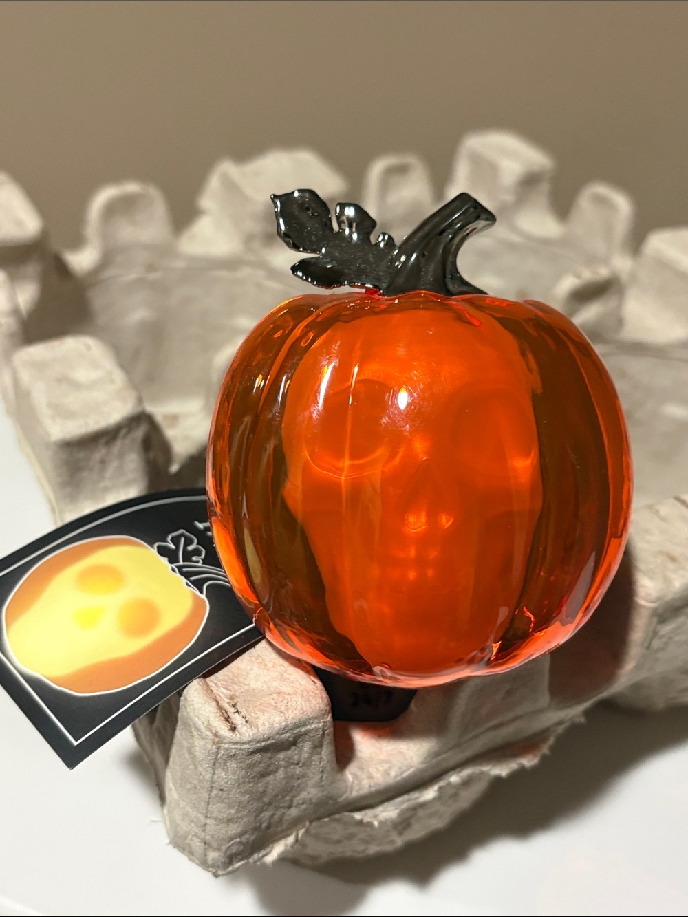 Bath & Body Works Orange Skull Pumpkin Wallflowers Plug 🎃